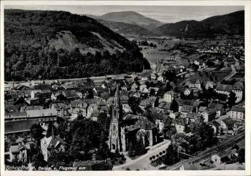 Ak Schopfheim in Baden, Fliegeraufnahme