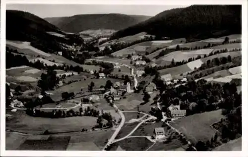 Ak Reinerzau Alpirsbach im Schwarzwald, Fliegeraufnahme, Kurhaus