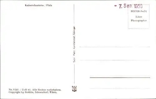 Ak Kaiserslautern in der Pfalz, Fliegeraufnahme