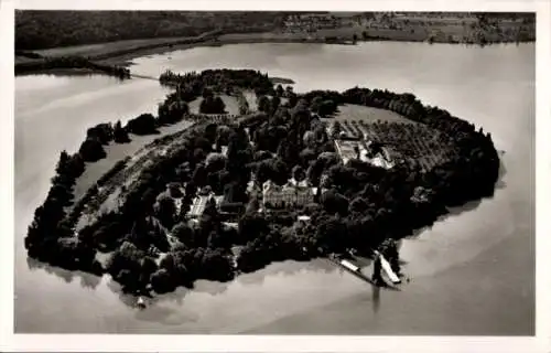 Ak Insel Mainau im Bodensee, Fliegeraufnahme