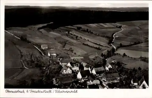 Ak Obermusbach Musbach Freudenstadt im Schwarzwald, Fliegeraufnahme