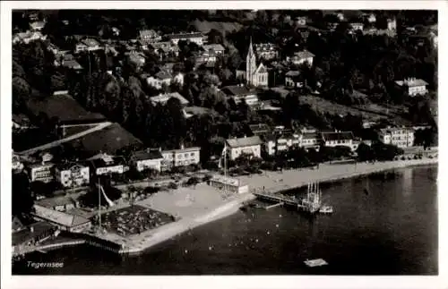 Ak Tegernsee in Oberbayern, Fliegeraufnahme