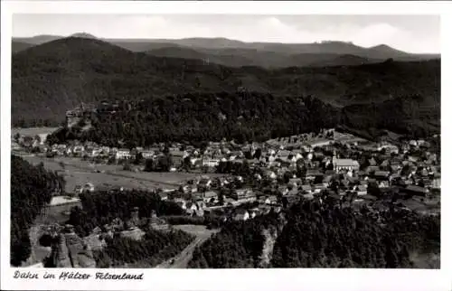 Ak Dahn in der Pfalz, Fliegeraufnahme