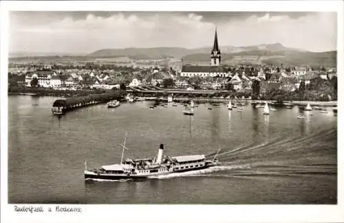 Ak Radolfzell am Bodensee, Fliegeraufnahme