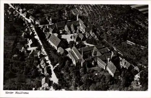 Ak Maulbronn im Schwarzwald, Fliegeraufnahme, Kloster