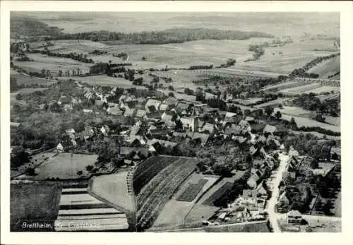 Ak Brettheim Rot am See Württemberg, Fliegeraufnahme