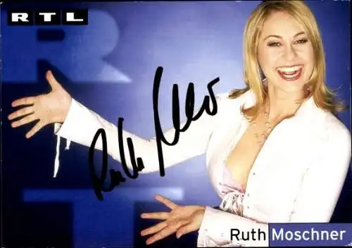 Ak Moderatorin Ruth Moschner, Portrait, Autogramm