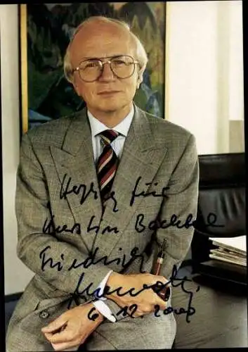 Ak Intendant Friedrich Nowottny, Portrait, Autogramm