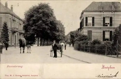 Ak Zutphen Gelderland, Deventerweg