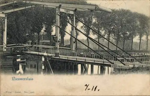 Ak Nieuwersluis Stichtse Vecht Utrecht, Hefbrug