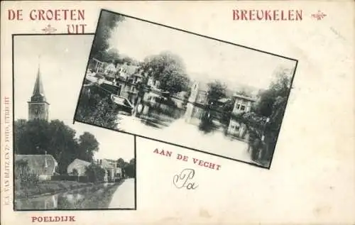 Ak Breukelen Stichtse Vecht Utrecht Nederland, Poeldijk, aan de Vecht