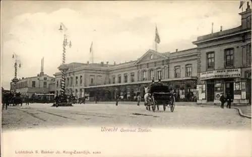 Ak Utrecht Nederland, Centraal Station