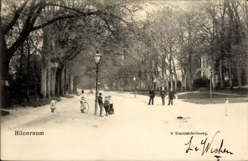 Ak Hilversum Noord-Holland Nederland, 's Gravelandscheweg