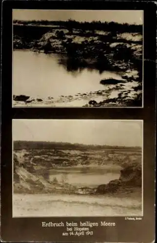 Ak Hopsten in Westfalen, Erdbruch beim heiligen Meere am 14. April 1913