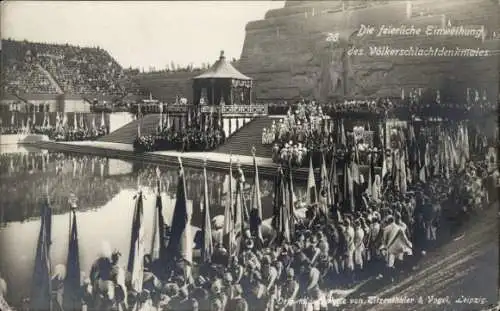 Ak Leipzig in Sachsen, Einweihung Völkerschlachtdenkmal 1913