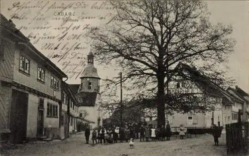 Ak Cabarz Tabarz im Thüringer Wald, Dorflinde