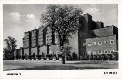 Ak Magdeburg an der Elbe, Stadthalle