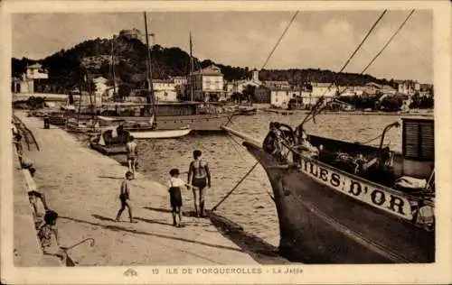 Ak Île de Porquerolles Îles d’Hyères Var, Seebrücke