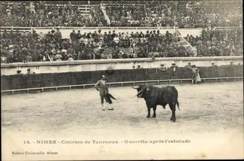 Ak Nimes, Stierkampf Arena, Guerrita apres l'estocade