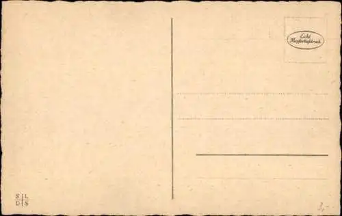 Ak Schafherde, Schäfer, Stadt im Hintergrund