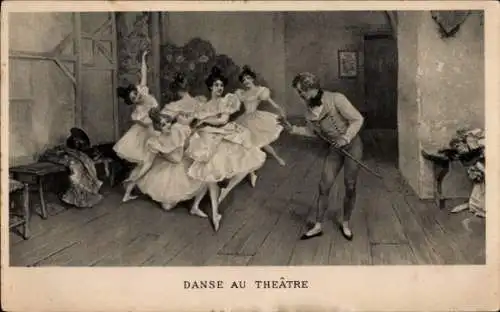 Ak Danse au Theatre, Tanzende Frauen