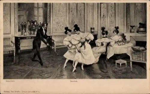 Künstler Ak Danse au Chateau