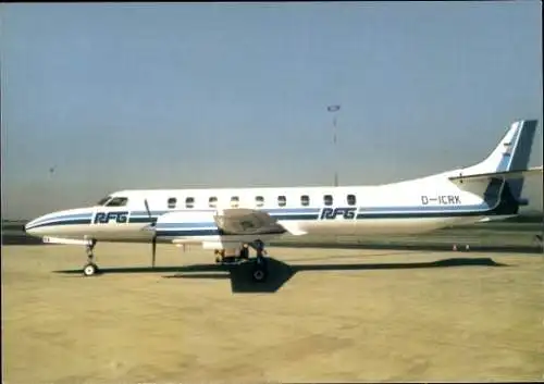 Ak Passagierflugzeug, Swearingen Fairchild Metroliner II, RFG Regionalflug, Turboprop