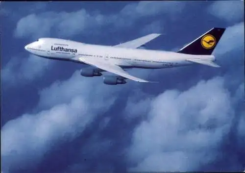 Ak Deutsches Passagierflugzeug, Boeing 747 299, Lufthansa