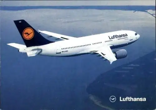 Ak Deutsches Passagierflugzeug, Lufthansa, Airbus A310-300