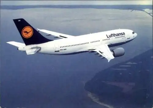 Ak Deutsches Passagierflugzeug, Lufthansa, Airbus A310-300