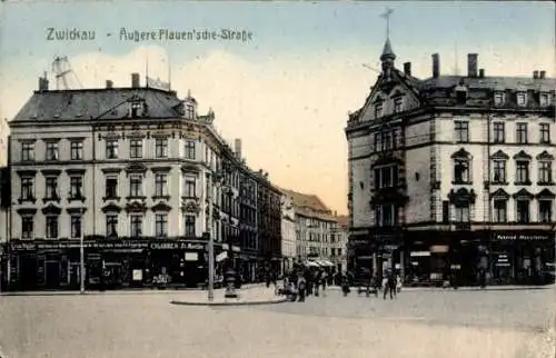 ak Zwickau, Plauensche Straße, Geschäft Fr. Maethe