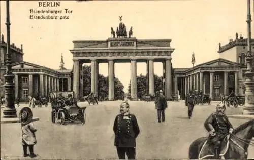 Ak Berlin Mitte, Brandenburger Tor