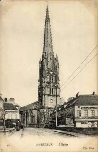 Ak Harfleur Seine-Maritime, Kirche