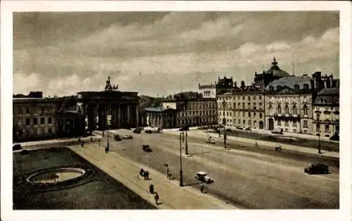 Ak Berlin Mitte, Brandenburger Tor, Pariser Platz