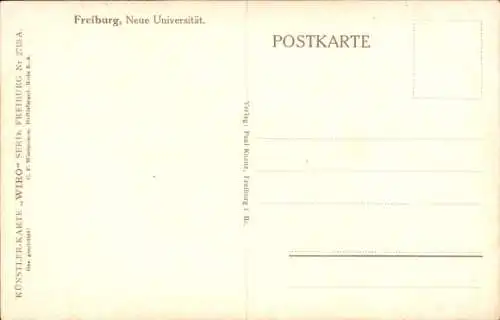 Ak Freiburg im Breisgau, Neue Universität