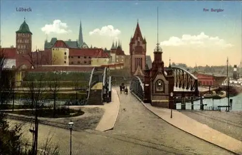 Ak Hansestadt Lübeck, Burgtor