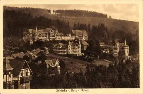 Ak Schierke Wernigerode im Harz, Hotels