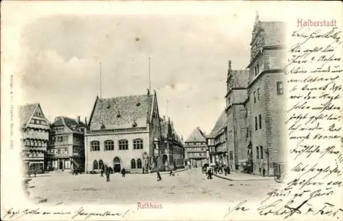 Ak Halberstadt am Harz, Rathaus