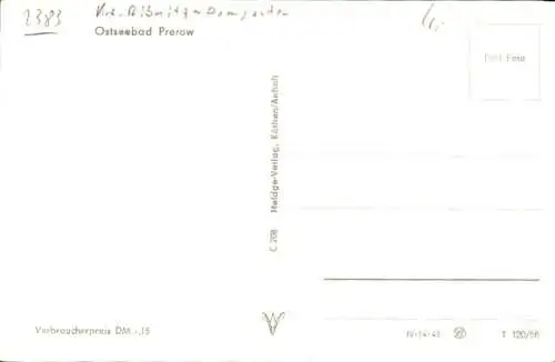 Ak Ostseebad Prerow Darß, Blick in eine Straße, Kiosk