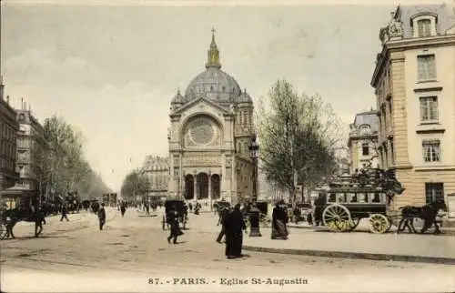 Ak Paris VIII Élysée, Kirche Saint-Augustin