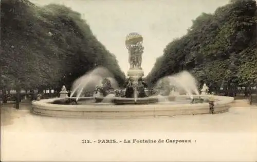 Ak Paris VI, Fontaine Carpeaux