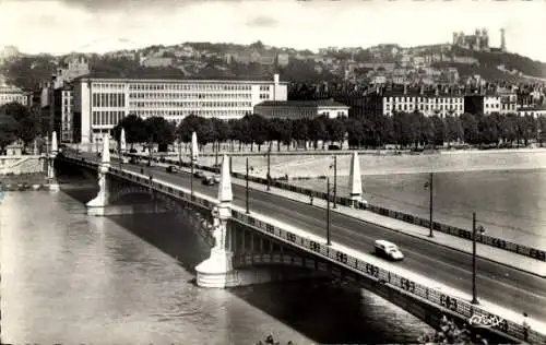 Ak Lyon Rhône, Pont Galliéni, Hochschule Juliette Récamier