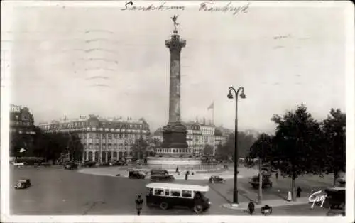 Ak Paris IV, Place de la Bastille