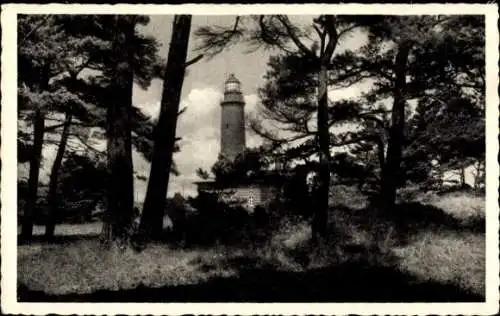 Ak Ostseebad Prerow auf dem Darß, Leuchtturm Darßer Ort