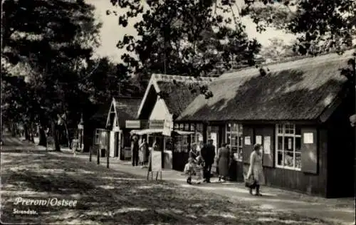 Ak Ostseebad Prerow auf dem Darß, Strandstraße