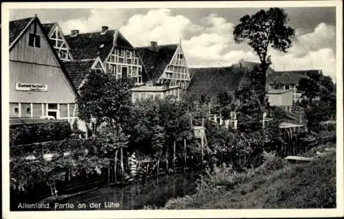 Ak Hamburg Altona Blankenese, Altenland, an der Lühe