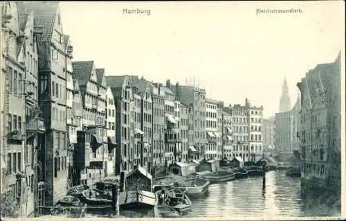 Ak Hamburg Altstadt, Deichstraßenfleet