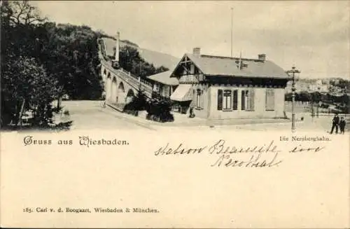 Ak Wiesbaden in Hessen, Nerobergbahn