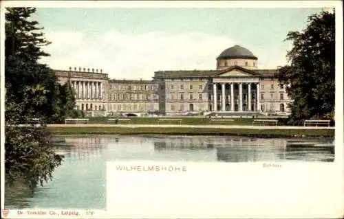 Litho Bad Wilhelmshöhe Kassel in Hessen, Schloss