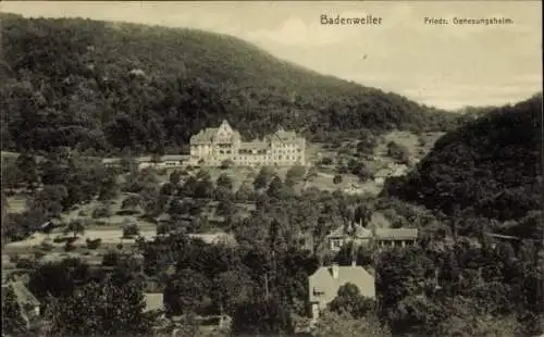 Ak Badenweiler im Schwarzwald, Gesamtansicht, Genesungsheim